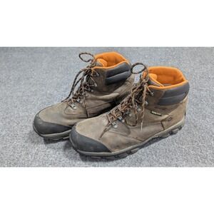 Wolverine Boots Mens 12 EW  Brown Leather Waterproof Steel Toe ASTM F2413